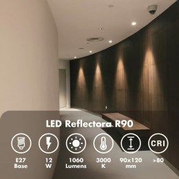 Żarówka LED Silver Electronics 999007 R90 E27 Szary 12 W 3000K