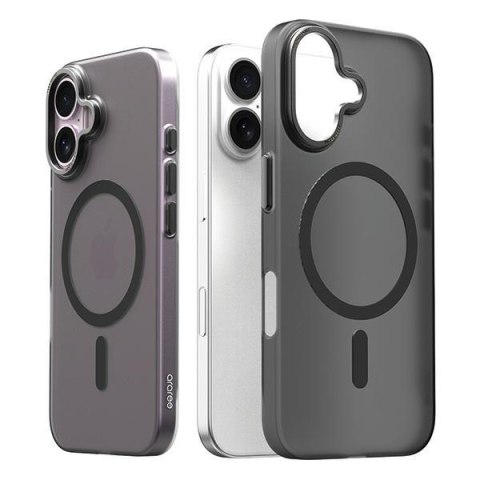 Araree etui Aero Frame MagSafe iPhone 16 6.1" przeźroczysty-czarny/clear black AR20-02119A