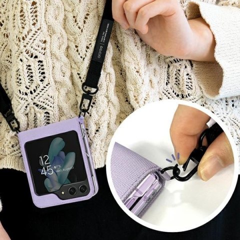 Araree etui Canvas Diary Sam Z Flip5F731 fioletowy/purple AR10-01778C