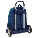 Torba szkolna z kółkami Benetton Damero Granatowy 30 x 46 x 14 cm