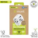 Uniwersalny Adapter Turystyczny do Gniazdka Muvit MCADP0006 Biały 150 W 15 w