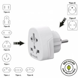 Uniwersalny adapter Muvit For Change MCADP0007 Biały