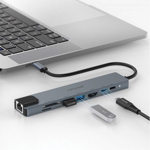 Araree Multi Hub 8w1 AM81czarny/black AR60-01379A