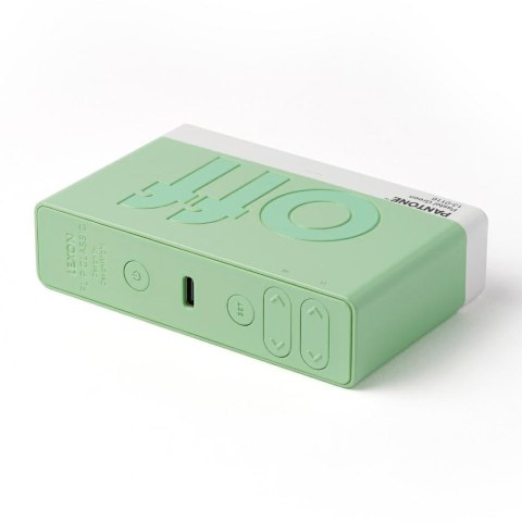 Budzik dwustronny Lexon Flip Classic X Pantone miętowy