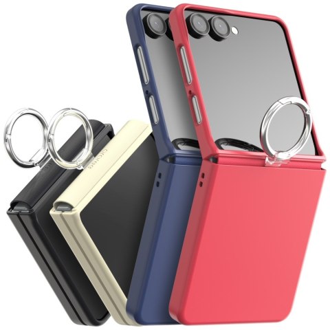Etui Araree Aero Flex R East-Grip Ring do Samsung Galaxy Z Flip7 kremowy