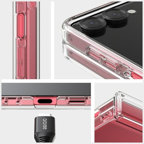 Etui Araree Duple 360 do Samsung Galaxy Z Flip7 przezroczysty