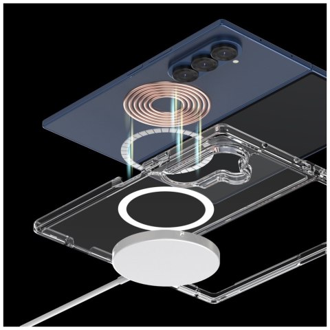 Etui Araree Duple M MagSafe Qi2 do Samsung Galaxy Z Fold7 przezroczysty