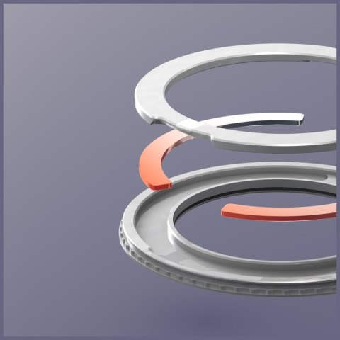 Etui Araree Nukin 360 S MagSafe Qi2 Kickstand do Samsung Galaxy Z Fold7 przezroczysty