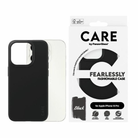 Etui CARE by PanzerGlass Fearlessly Fashionable Case iPhone 15 Pro 6,1" czarny/black 1430