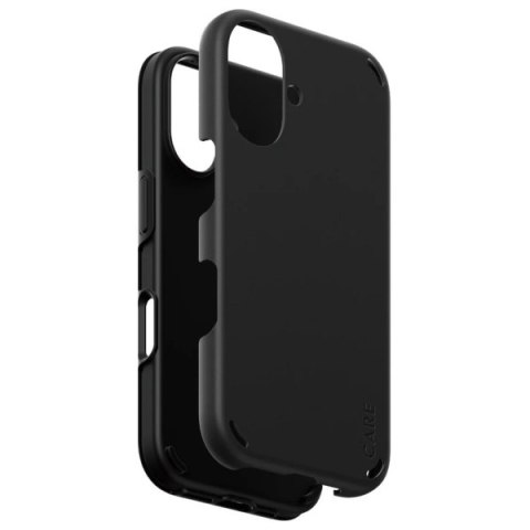 Etui CARE by PanzerGlass Feature Double Defense Case iPhone 16 6.1" czarny/black 1333