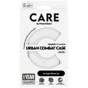 Etui CARE by PanzerGlass Flagship Urban Combat White MagSafe do iPhone 16e przezroczysty