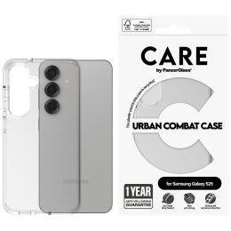 Etui CARE by PanzerGlass Flagship Urban Combat do Samsung Galaxy S25 przezroczysty