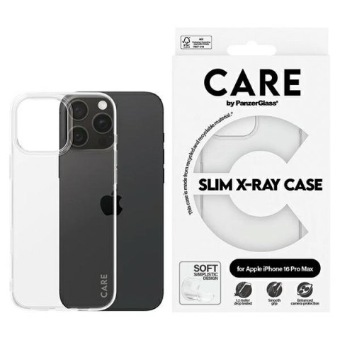 Etui CARE by PanzerGlass X-Ray Soft BasicCase iPhone 16 Pro Max 6.9" przezroczysty/transparent 1444