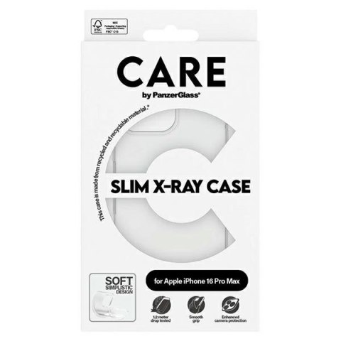 Etui CARE by PanzerGlass X-Ray Soft BasicCase iPhone 16 Pro Max 6.9" przezroczysty/transparent 1444