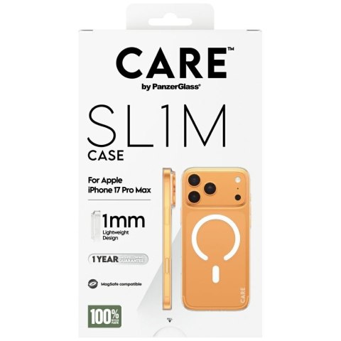 Etui CARE by PanzerGlass SL1M MagSafe do iPhone 17 Pro Max przezroczysty