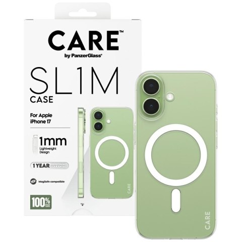 Etui CARE by PanzerGlass SL1M MagSafe do iPhone 17 przezroczysty