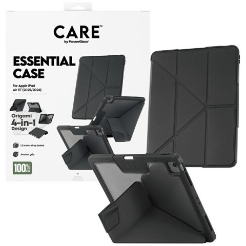 Etui Care by PanzerGlass Y fold do iPad Air 13" (2024/2025) czarny