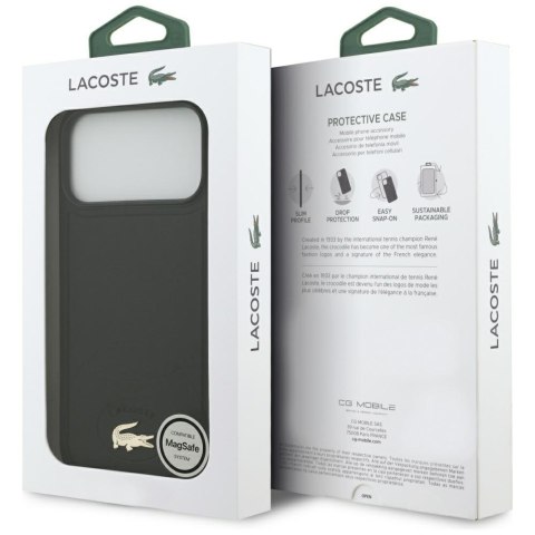Etui Lacoste Bliss MagSafe do iPhone 17 Pro Max czarny