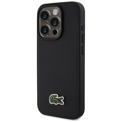 Etui Lacoste Iconic Petit Pique Crossbody Cord MagSafe do iPhone 15 Pro czarny