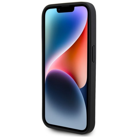 Etui Lacoste Iconic Petit Pique Crossbody Cord MagSafe do iPhone 15 Pro czarny