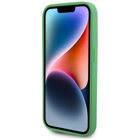 Etui Lacoste Iconic Petit Pique Crossbody Cord MagSafe do iPhone 15 Pro zielony