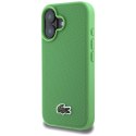 Etui Lacoste Iconic Petit Pique Crossbody Cord MagSafe do iPhone 16 Plus zielony