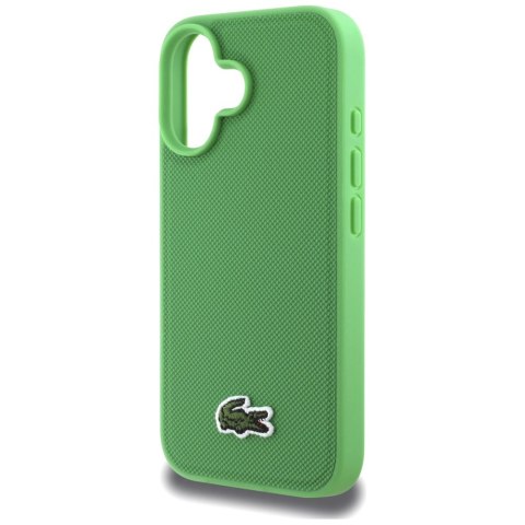 Etui Lacoste Iconic Petit Pique Crossbody Cord MagSafe do iPhone 16 Plus zielony