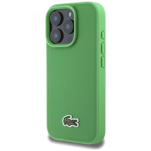 Etui Lacoste Iconic Petit Pique Crossbody Cord MagSafe do iPhone 16 Pro Max zielony
