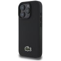 Etui Lacoste Iconic Petit Pique Crossbody Cord MagSafe do iPhone 16 Pro czarny