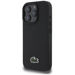 Etui Lacoste Iconic Petit Pique Crossbody Cord MagSafe do iPhone 16 Pro czarny
