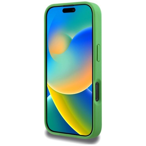 Etui Lacoste Iconic Petit Pique Crossbody Cord MagSafe do iPhone 16 Pro zielony