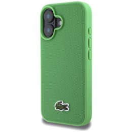 Etui Lacoste Iconic Petit Pique Crossbody Cord MagSafe do iPhone 16 zielony