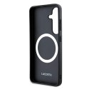 Etui Lacoste Iconic Petit Pique Woven Logo MagSafe do Samsung Galaxy S25+ zielony