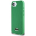 Etui Lacoste Iconic Petit Pique Woven Logo MagSafe do iPhone 16e zielony