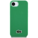 Etui Lacoste Iconic Petit Pique Woven Logo MagSafe do iPhone 16e zielony