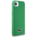 Etui Lacoste Iconic Petit Pique Woven Logo MagSafe do iPhone 16e zielony