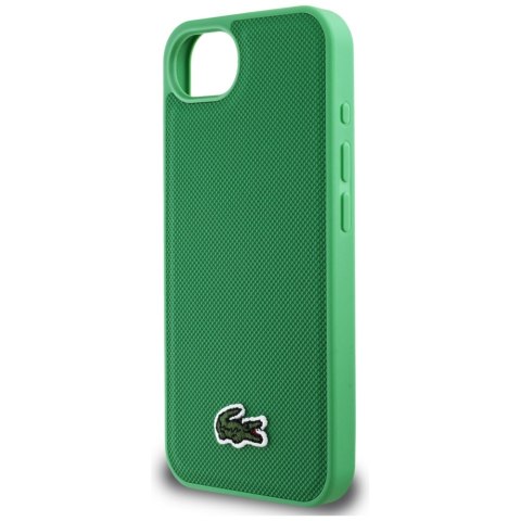 Etui Lacoste Iconic Petit Pique Woven Logo MagSafe do iPhone 16e zielony