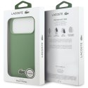 Etui Lacoste Iconic Petit Pique Woven Logo MagSafe do iPhone 17 Pro Max zielony