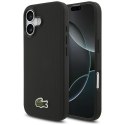 Etui Lacoste Iconic Petit Pique Woven Logo MagSafe do iPhone 17 czarny