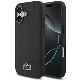 Etui Lacoste Iconic Petit Pique Woven Logo MagSafe do iPhone 17 granatowy