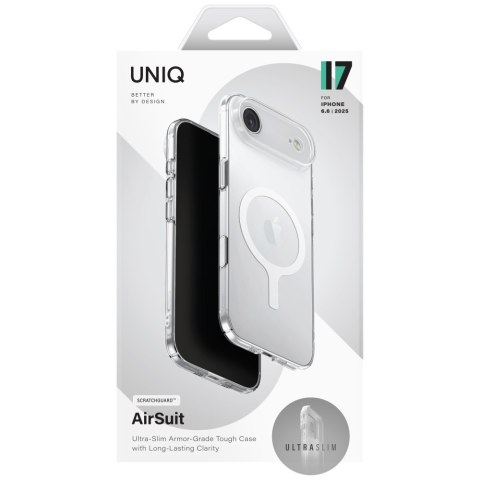 Etui UNIQ Airsuit do iPhone Air Magclick Charging przeźroczysty