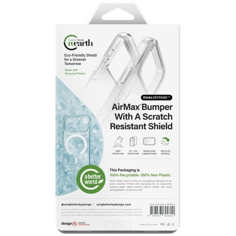 Etui UNIQ Clario do iPhone 17 Pro Magclick Charging niebieski