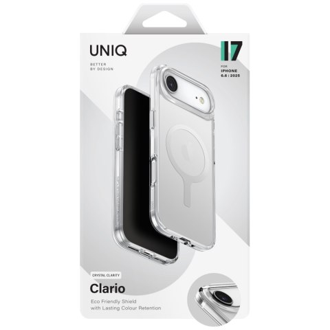 Etui UNIQ Clario do iPhone Air Magclick Charging przezroczysty