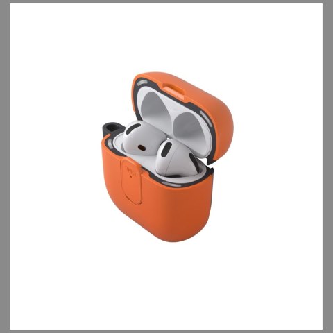 Etui UNIQ Clyde do AirPods 4 Lock Case pomarańczowy