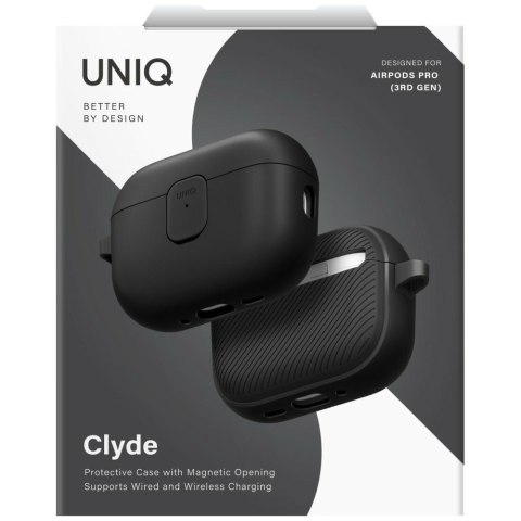Etui UNIQ Clyde do AirPods Pro 3 gen czarno szary