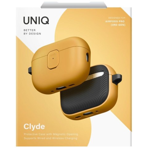 Etui UNIQ Clyde do AirPods Pro 3 gen żółto szary
