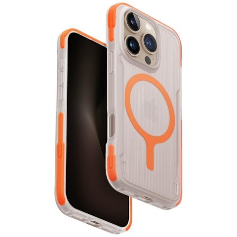 Etui UNIQ Combat Active do iPhone 16 Pro Magclick Charging pomarańczowy