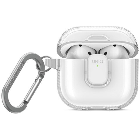 Etui UNIQ Glase Pro do AirPods 4 Lock Case przezroczysty