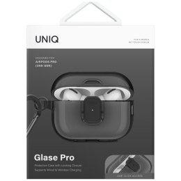 Etui UNIQ Glase Pro do AirPods Pro 2 Lock Case dymny