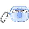 Etui UNIQ Glase Pro do AirPods Pro 2 Lock Case niebieski
